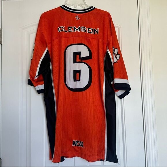 Retro Clemson Tiger Football Jersey #6 Men Sz 52 Zephyr NCAA - Picture 2 of 11